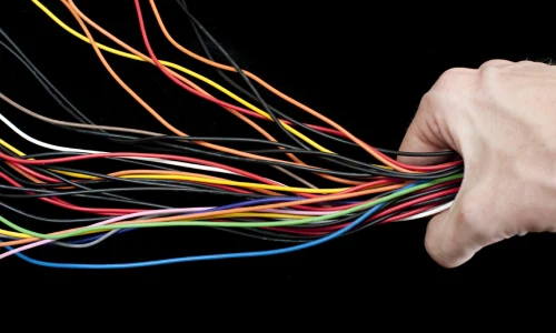 What is the color code of electrical wiring of the house?
